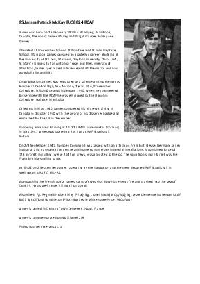 A preview of a PDF biography for McKay, James Patrick